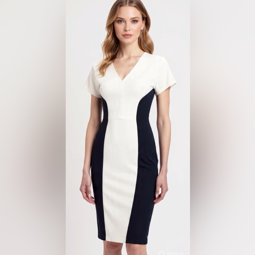 ❣️Black Halo Esperanza Colorblock Sheath Sz 6 NWT